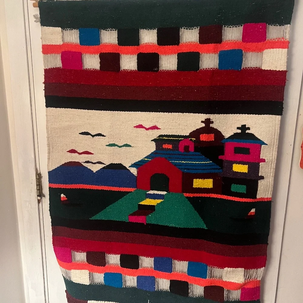 Mountainview, Vintage ,Mexican Wall Hanging